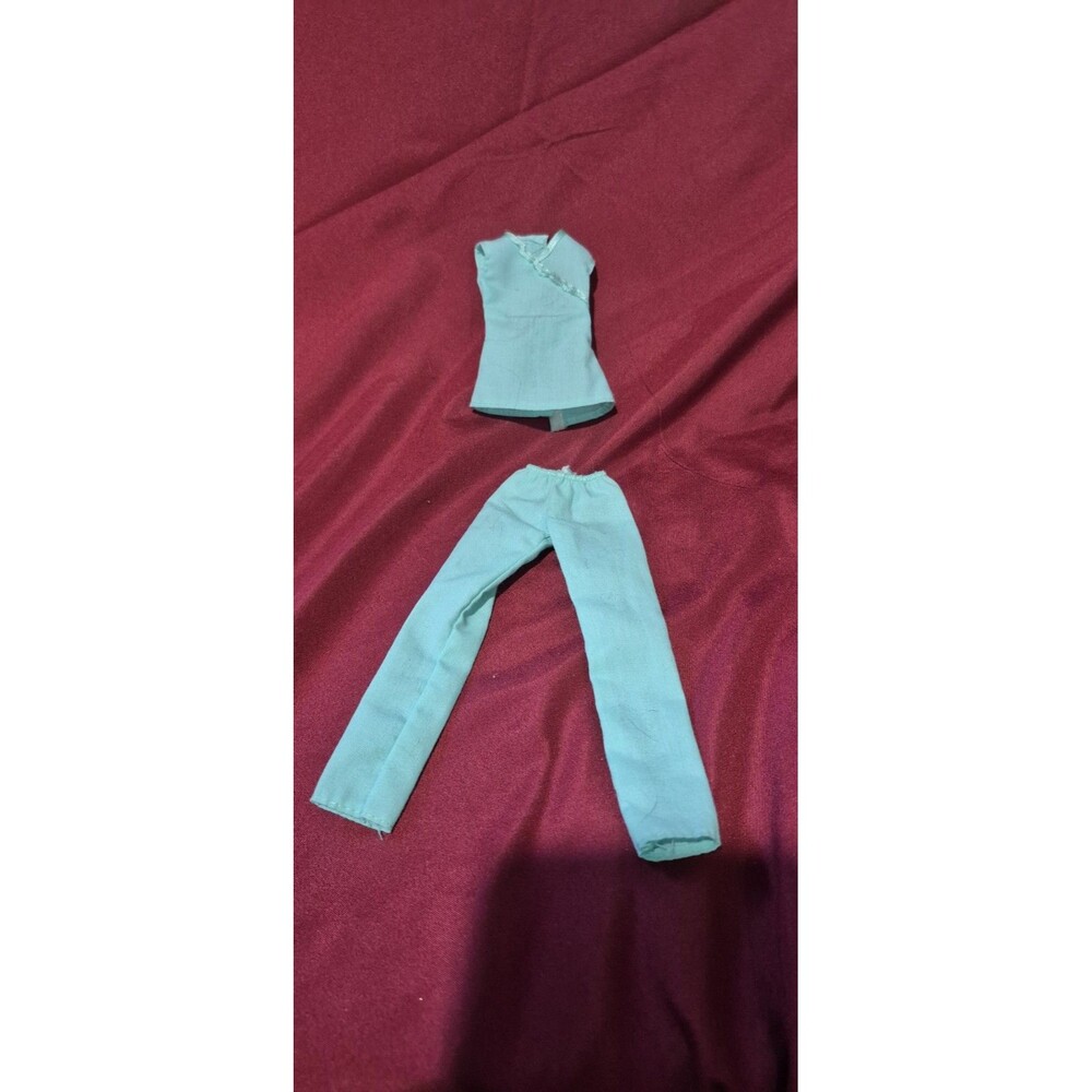 Mattel Barbie Doll Clothing Green Scrubs Fashionistas Nurse Doctor Outfit EUC